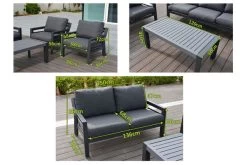 OUTFLEXX Loungemöbel, Anthrazit, Alu/Olefin, 4 Personen, Loungetisch 120x60 Cm -Gartenmöbel Geschäft 22430 4.jpg