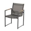 HARTMAN Fontaine Diningsessel, Anthrazit/schwarz, Alu/Teak, 63x59x86cm, FSC-Teak Armlehnen -Gartenmöbel Geschäft 22437 6.jpg