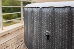 MSPA Comfort Bubble Spa Series Whirlpool, Grau/weiß, Rhino-Tech, Ø204x70 Cm / 930L, Rattanoptik, Inkl. Fernbedienung, Für Bis Zu 6 Personen -Gartenmöbel Geschäft 22481 05.jpg