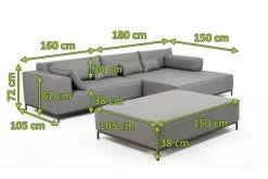 OUTFLEXX Flow Loungemöbel, Anthrazit/senda Grafito 1029, Alu/Agora, Für Bis Zu 5 Personen, Inkl. Rücken- Und Dekokissen -Gartenmöbel Geschäft 22541 mass.jpg