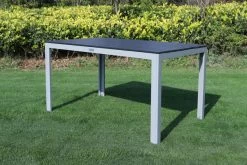 VILLANA Esstischgarnitur, Silber/schwarz, Alu/Holzimitat/Textil, Tisch 150x90cm, 4 Multipositionssessel -Gartenmöbel Geschäft 22559 04.jpg