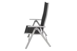 VILLANA Esstischgarnitur, Silber/schwarz, Alu/Holzimitat/Textil, Tisch 150x90cm, 4 Multipositionssessel -Gartenmöbel Geschäft 22559 17.jpg