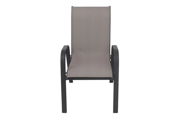 VILLANA Esstischgarnitur, Anthrazit/grau, Alu/Holzimitat/Textil, Tisch 150x90cm, 6 Sessel, Stapelbar 15 VILLANA Esstischgarnitur, Anthrazit/grau, Alu/Holzimitat/Textil, Tisch 150x90cm, 6 Sessel, Stapelbar – Bild 13