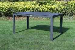 VILLANA Esstischgarnitur, Anthrazit/grau, Alu/Holzimitat/Textil, Tisch 150x90cm, 4 Stapelsessel, 2 Multipo -Gartenmöbel Geschäft 22587 06.jpg