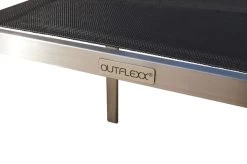 OUTFLEXX Esstischgarnitur, Silber/schwarz, Edelstahl/Granit/Textil, 200x100 Cm, 6 Stühle, Padded, Teakarmlehnen -Gartenmöbel Geschäft 22767 13.jpg