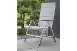 STERN Esstischgarnitur, Silber/grau, Edelstahl/Textilene, Tisch 200 X 100 Cm, 6 Multipositionssessel, Padded -Gartenmöbel Geschäft 22912 03.jpg