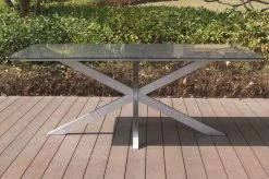 STERN Esstischgarnitur, Silber/grau, Edelstahl/Textilene, Tisch 200 X 100 Cm, 6 Multipositionssessel, Padded -Gartenmöbel Geschäft 22912 05.JPG