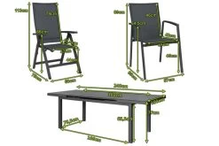STERN New Top Esstischgarnitur, Anthrazit, Alu / Glas / Textil, Tisch 180/240x100cm, 4 Stapel-, 2 Klappsessel -Gartenmöbel Geschäft 22991 5.jpg