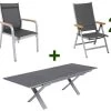 KETTLER Granada Esstischgarnitur, Silber / Anthrazit, Alu / Spraystone / Teak, Tisch 180/280x100cm, 8 Stapelsessel, 2 Multipo -Gartenmöbel Geschäft 23024 1.jpg