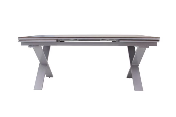 KETTLER BasicPlus Esstischgarnitur, Silber / Anthrazit, Alu / HPL / Textil, Tisch 180/280x100cm, 8 Multipositionssessel 12 KETTLER BasicPlus Esstischgarnitur, Silber / Anthrazit, Alu / HPL / Textil, Tisch 180/280x100cm, 8 Multipositionssessel – Bild 10