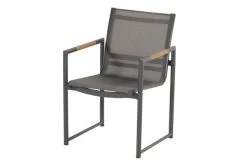 HARTMAN Fontaine Sitzgruppe, Anthrazit/charcoal, Alu/Teak, 6 Dining Sessel, 220x100cm -Gartenmöbel Geschäft 23175 3.jpg