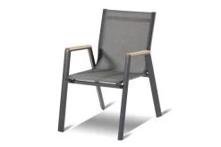 HARTMAN Silencio / Aruba Sitzgruppe, Xerix/natur, Alu/Teak, 8 Dining Sessel, 220x100cm, FSC-Teak Armlehnen -Gartenmöbel Geschäft 23202 3.jpg