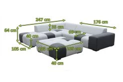 OUTFLEXX Sam Corner Loungeset,sooty/lead Chine, Alu/Sunbrella, 5-6 Personen, Exkl. Tische -Gartenmöbel Geschäft 23398 mass.jpg