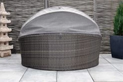 OUTFLEXX Sonneninsel, Grau, Polyrattan/Olefin, 187x146x75/131, Verstellbares Dach 15 OUTFLEXX Sonneninsel, Grau, Polyrattan/Olefin, 187x146x75/131, Verstellbares Dach -Gartenmöbel Geschäft 23404 4.jpg