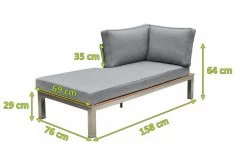 OUTFLEXX Premium Abdeckhaube Für Chaise Lounge, Schwarz, Z.B. 21652, 170 X 75 X 60 Cm, Wasserbeständig, Integriertes Zugband -Gartenmöbel Geschäft 23416 5.jpg