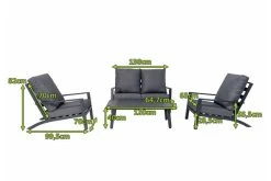 OUTFLEXX Premium Abdeckhaube Für Loungesets, Schwarz, Z.B. 21791, 265 X 140 X 82 Cm, Wasserbeständig, Integriertes Zugband -Gartenmöbel Geschäft 23421 5.jpg