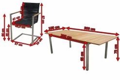 OUTFLEXX Premium Abdeckhaube Für Sitzgruppe, Schwarz, Polyester, 305 X 180 X 80 Cm, Wasserbeständig, Integriertes Zugband -Gartenmöbel Geschäft 23422 5.jpg