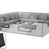 OUTFLEXX Premium Abdeckhaube Für Ecklounge, Schwarz, Z.B. 21820, 300 X 300 X 50 Cm, Wasserbeständig, Integriertes Zugband -Gartenmöbel Geschäft 23427.jpg