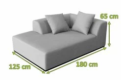 OUTFLEXX Premium Abdeckhaube Für Lounge , Schwarz, Z.B. 21826 / 21827, 185 X 130 X 60 Cm, Wasserbeständig, Integriertes Zugband -Gartenmöbel Geschäft 23434 5.jpg