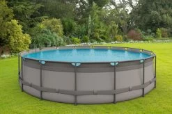OUTTECH Premium Pool, Grau, Stahl/PVC, Ø 610 X 132 Cm, Sandwich-PVC Und Viel Zubehör, Rund -Gartenmöbel Geschäft 23441 2 CGI.jpg