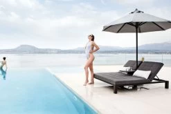 OUTFLEXX Twin Doppelliege, Sooty/marble, Alu/Sunbrella, 196 X 161 X 34 Cm, Rückenlehne Verstellbar, Inkl. Beistelltisch Und 1x Rückenkissen -Gartenmöbel Geschäft 23469 02.jpg