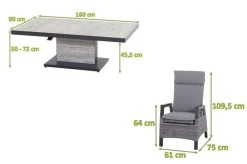 SIENA GARDEN Solea/Bellani Dining Set, Anthrazit/grau/blau, Alu/Gardino®-Geflecht/Keramik, 160 X 90 X 50-72cm, Inkl. 4 Diningsessel, Stufenlos Verstellbar -Gartenmöbel Geschäft 23749 05.jpg