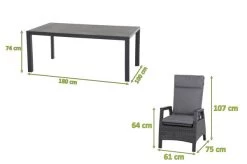 SIENA GARDEN Carlos/Solea Dining Set, Anthrazit/grau/blau, Alu/Gardino®-Geflecht/Keramik, 180 X 100cm, Inkl. 4 Diningsessel, Stufenlos Verstellbar -Gartenmöbel Geschäft 23781 05neu.jpg