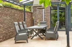 SIENA GARDEN Messina/Solea Dining Set, Anthrazit/blau, Alu/Gardino®-Geflecht/Keramik, 200-260x100 Cm, Inkl. 8 Diningsessel, Stufenlos Verstellbar -Gartenmöbel Geschäft 23814 17.jpg