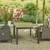SIENA GARDEN Silva/Amira Dining Set, Anthrazit/grau, Alu/Gardino®-Geflecht/Keramik, 220 X 100cm, Inkl. 4 Diningsessel, Verstellbar -Gartenmöbel Geschäft 23833 1.jpg