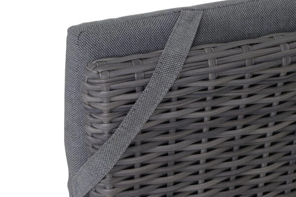 SIENA GARDEN Silva/Solea Dining Set, Anthrazit/blau/grau, Alu/Gardino®-Geflecht/Keramik, 182 X 100cm, Inkl. 4 Diningsessel, Stufenlos Verstellbar 13 SIENA GARDEN Silva/Solea Dining Set, Anthrazit/blau/grau, Alu/Gardino®-Geflecht/Keramik, 182 X 100cm, Inkl. 4 Diningsessel, Stufenlos Verstellbar – Bild 11