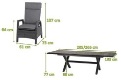 SIENA GARDEN Sincro/Solea Dining Set, Anthrazit/blau/grau, Alu/Gardino®-Geflecht/Keramik, 200-260x103cm, Inkl. 6 Diningsessel, Stufenlos Verstellbar -Gartenmöbel Geschäft 23858 5.jpg