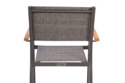 VILLANA Esstischgarnitur, Anthrazit/grau, Alu/ FSC-Akazienholz, Ausziehtisch 150/200 Cm, 4 Stapelstühle 39 VILLANA Esstischgarnitur, Anthrazit/grau, Alu/ FSC-Akazienholz, Ausziehtisch 150/200 Cm, 4 Stapelstühle -Gartenmöbel Geschäft 23909 08.jpg