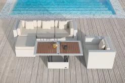 OUTFLEXX Loungemöbel-Set, Weiß, Polyrattan, Für 5 Personen, Inkl. Loungetisch, Wasserfeste Kissenbox -Gartenmöbel Geschäft 2523 BOX D 3 CGI.jpg