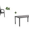 KETTLER Cubic/Basic Plus Padded Esstischgarnitur, Anthrazit, Alu/Kettalit/Textilene, 160x90 Cm, 4 Stapelsessel 2 KETTLER Cubic/Basic Plus Padded Esstischgarnitur, Anthrazit, Alu/Kettalit/Textilene, 160x90 Cm, 4 Stapelsessel -Gartenmöbel Geschäft 28772 1.jpg