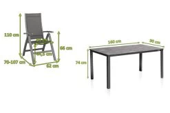 KETTLER Cubic/Altura Esstischgarnitur, Anthrazit, Alu/Kettalit/Textilene, 160x90 Cm, 4 Multipos -Gartenmöbel Geschäft 28775 5.jpg