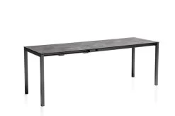 KETTLER Cubic/Basic Plus Esstischgarnitur, Anthrazit, Alu/HPL/Textilene, 140/210x70 Cm, 6 Stapelsessel -Gartenmöbel Geschäft 28833 03.jpg