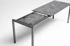 KETTLER Cubic/Basic Plus Esstischgarnitur, Anthrazit, Alu/HPL/Textilene, 140/210x70 Cm, 6 Stapelsessel -Gartenmöbel Geschäft 28833 09.jpg