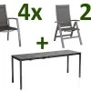 KETTLER Cubic/Altura Esstischgarnitur, Anthrazit, Alu/HPL/Textilene, 140/210x70 Cm, 4 Stapel, 2 Multipos 2 KETTLER Cubic/Altura Esstischgarnitur, Anthrazit, Alu/HPL/Textilene, 140/210x70 Cm, 4 Stapel, 2 Multipos -Gartenmöbel Geschäft 28851 01.jpg