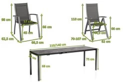 KETTLER Cubic/Altura Esstischgarnitur, Anthrazit, Alu/HPL/Textilene, 140/210x70 Cm, 6 Stapel, 2 Multipos -Gartenmöbel Geschäft 28852 05.jpg