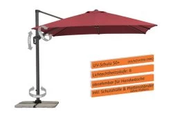 Schneider® SCHNEIDER Rhodos Twist Ampelschirm, Bordeaux, Quadratisch, 300 X 300 Cm -Gartenmöbel Geschäft 2 13623 1.jpg