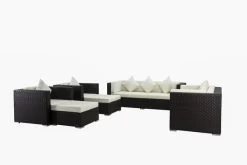 OUTFLEXX Loungemöbel-Set, Braun, Polyrattan, Für 9 Personen, Wasserfeste Kissenbox -Gartenmöbel Geschäft 2 1599 BOX A.jpg
