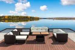 OUTFLEXX Loungemöbel-Set, Braun Marmoriert, Polyrattan, 9 Pers, Wasserfeste Kissenbox, Inkl. Loungetisch -Gartenmöbel Geschäft 2 16062 BOX D.jpg