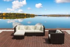 OUTFLEXX Loungemöbel-Set, Braun Marmoriert, Polyrattan, 5 Pers, Wasserfeste Kissenbox 13 OUTFLEXX Loungemöbel-Set, Braun Marmoriert, Polyrattan, 5 Pers, Wasserfeste Kissenbox -Gartenmöbel Geschäft 2 16065 BOX A.jpg