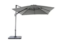 OUTFLEXX Ampelschirm, Anthrazit, Pulverbesch. Aluminium, 300x300 Cm, Inkl. Plattenständer, Twist-Funktion -Gartenmöbel Geschäft 2 16109.jpg