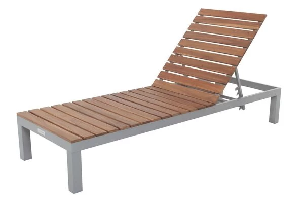 VILLANA Gartenliege, Alu / FSC-Akazienholz, 200 X 70 X 33 Cm, 4-Stufen Verstellbar 8 VILLANA Gartenliege, Alu / FSC-Akazienholz, 200 X 70 X 33 Cm, 4-Stufen Verstellbar – Bild 6
