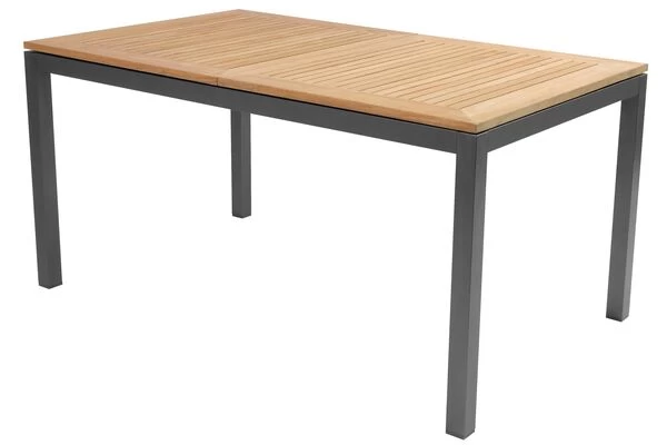 HARTMAN Alice Esstischgruppe, Xerix/natur, Alu/FSC-Teak, 4x4 Textilen, 4 Hochlehner, 150/210x90cm 5 HARTMAN Alice Esstischgruppe, Xerix/natur, Alu/FSC-Teak, 4x4 Textilen, 4 Hochlehner, 150/210x90cm – Bild 3