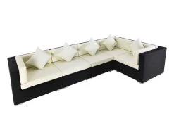OUTFLEXX Loungemöbel-Set Polyrattan, Schwarz, Für 5 Personen, Wasserfeste Kissenbox -Gartenmöbel Geschäft 2 1714 BOX A.jpg