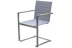 OUTFLEXX Esstischgarnitur, Edelstahl / Recyceltes FSC-Teak, Tisch 90 X 90 Cm, 4 Freischwinger Padded, Silber -Gartenmöbel Geschäft 2 17259.jpg