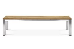 OUTFLEXX Gartenbank, Edelstahl/recyceltes FSC®-Teak, 180x40x45cm, Rustikal Gebürstet 10 OUTFLEXX Gartenbank, Edelstahl/recyceltes FSC®-Teak, 180x40x45cm, Rustikal Gebürstet -Gartenmöbel Geschäft 2 18317.jpg