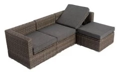 OUTFLEXX Loungegruppe, Grau, Polyrattan, 4 Personen, Verstellbare Sitzflächen, Wasserfeste Kissenbox -Gartenmöbel Geschäft 2 18363 BOX.jpg